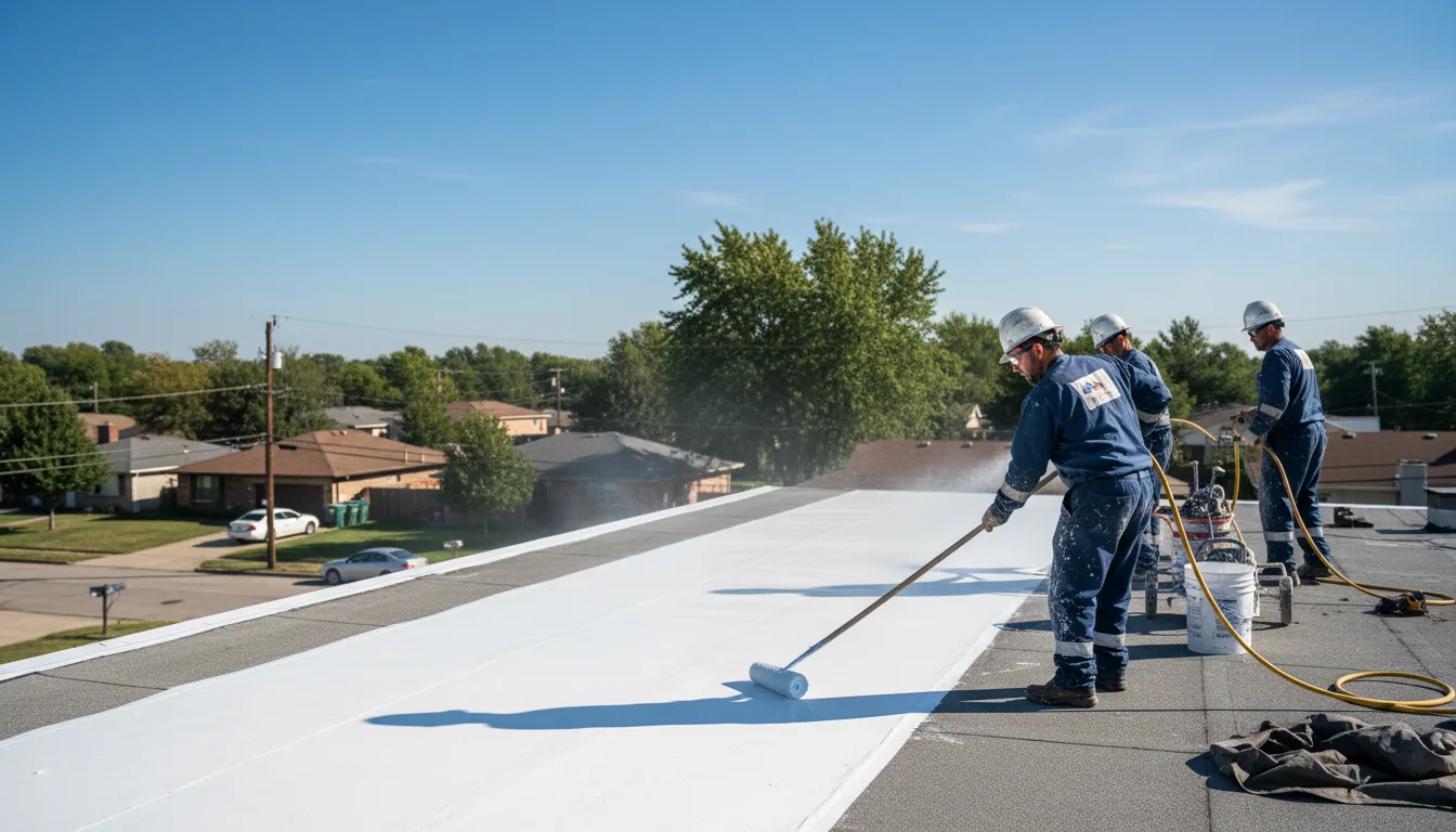 Commercial roof coating in Denton, MT near me
